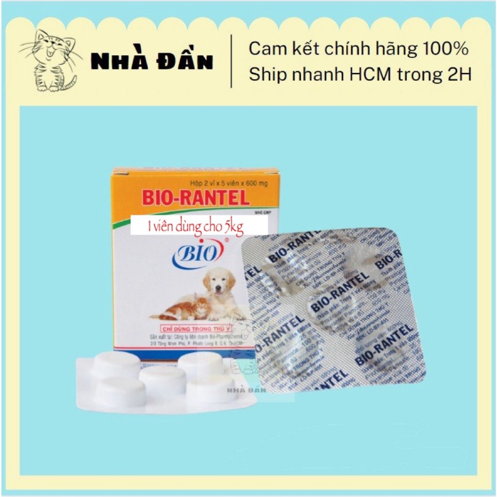 Xổ giun cho chó mèo Bio Care