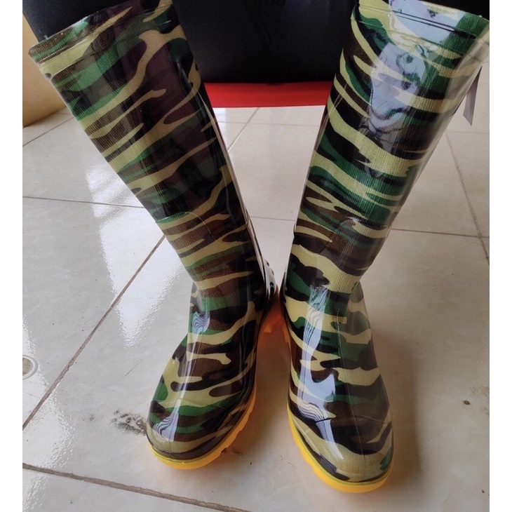 Ủng Cao Su Rằn Ri Nam đế cứng - Ủng Rằn Ri BẢO HỘ LAO ĐỘNG ( Ảnh Tự Chụp )