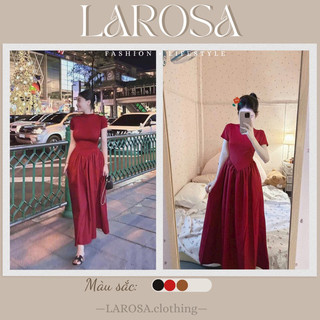 Đầm maxi dài cổ lọ, đầm xoè cổ lọ trang phục dạo phố,đi biển