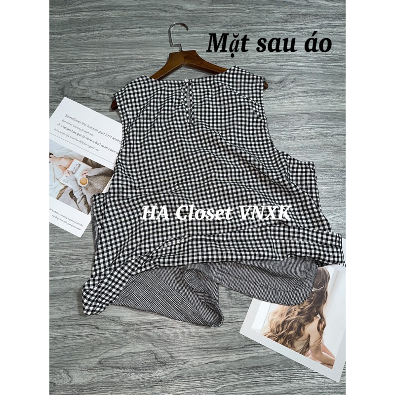 Áo Sát Nách Caro Kẻ Linen XK