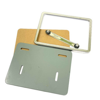 Biển số xe máy, Khung biển số Inox chấm bi gắn cho các dòng xe DR, W, RS, Vario, Vision... tặng kèm mica