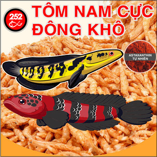  THỨC ĂN CÁ LÓC TÔM NAM CỰC ĐÔNG KHÔ   SẤY LẠNH   CHUYÊN DÙNG CHO CÁ LÓC CẢNH 