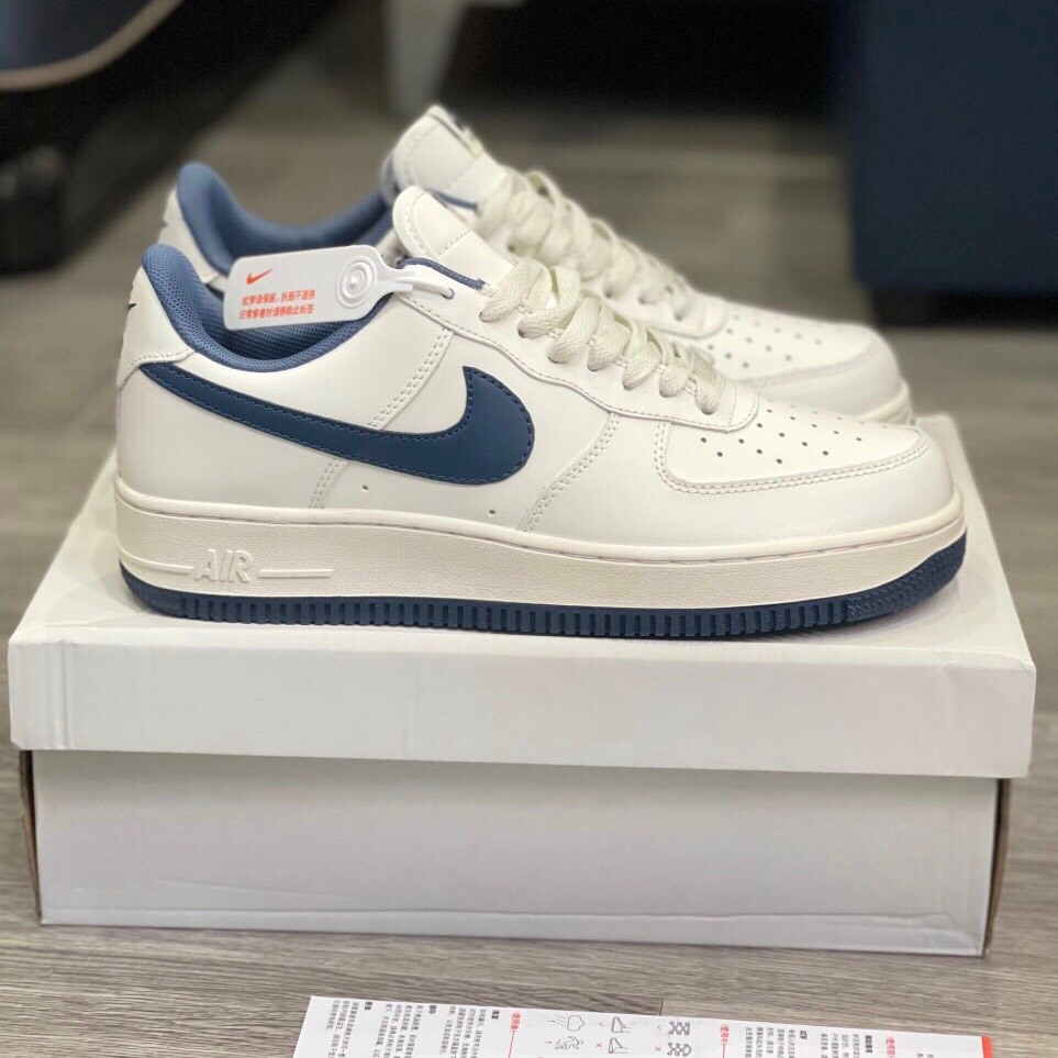 Giày thể thao AF1 móc xanh navy đế xanh hàng cao cấp size 36-44