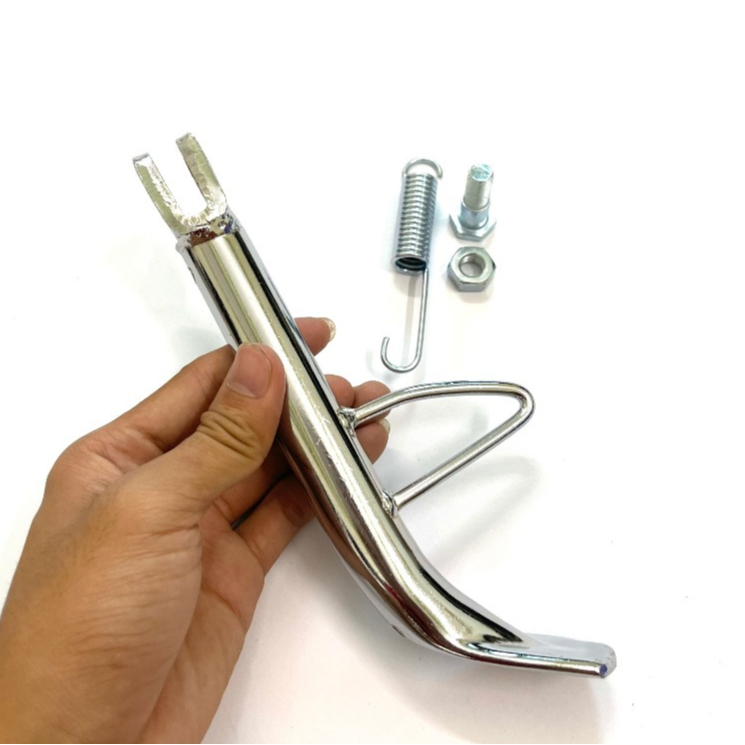Chân chống nghiêng Inox 304 kèm lò xo và ốc chống dành cho các dòng xe