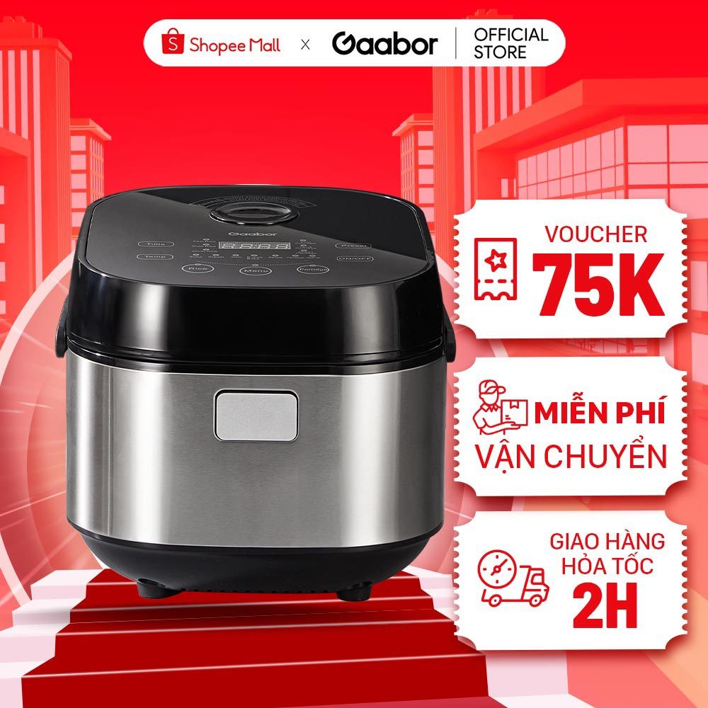 Nồi cơm điện điện tử thông minh GR-S50D dung tích lớn 5L nhiều chế độ nấu, hẹn giờ, chống dính cao cấp - Hàng chính hãng