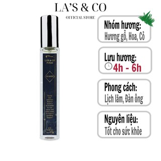 - nước hoa nam la's & co sexy man hương gỗ lịch lãm sang trọng - dạng xịt 10ml
