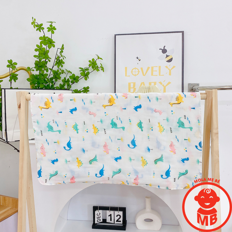 Khăn tắm xô BABY XUẤT NHẬT HỌA TIẾT dễ thương cho bé 2 lớp, 4 lớp, 6 lớp