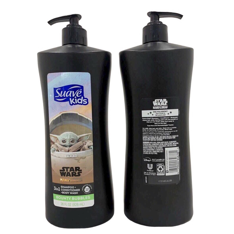 SỮA TẮM GỘI XẢ CHO BÉ SUAVE KIDS SPIDER MAN 3 IN 1 828ML Chính Hãng Mỹ