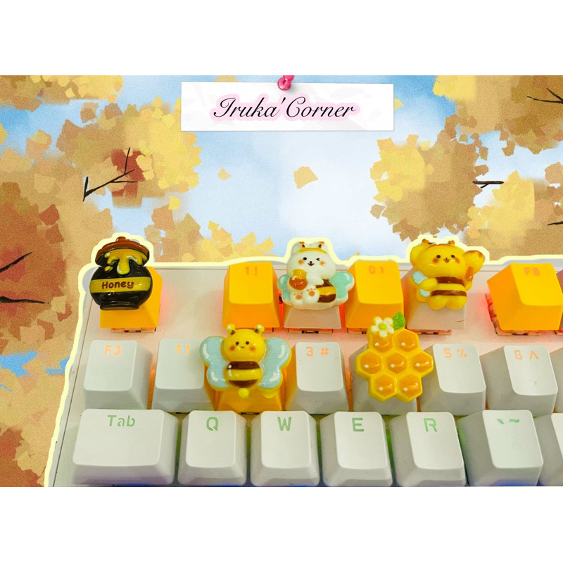 🐝 [ KEYCAP BÉ ONG ] decor bàn phím 🐝