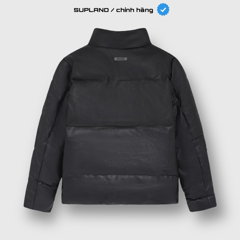 Áo phao da SUPLAND Leather Puffer Jacket