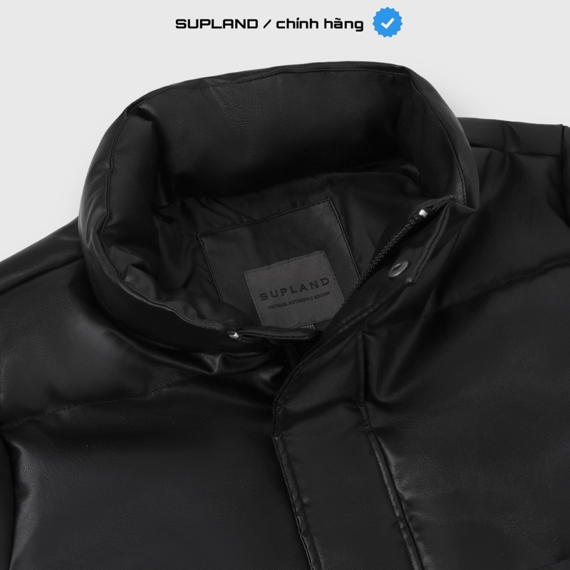 Áo phao da SUPLAND Leather Puffer Jacket