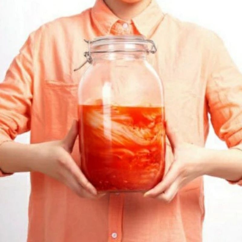 Hũ Thủy Thủy Tinh Nắp Kẹp ,Nắp Cài Cao Cấp 2L ,3L Cực Dày Dặn Dùng Nuôi Scoby/Trà Kombucha ,Nấm Kefir ,Đựng Thực Phẩm
