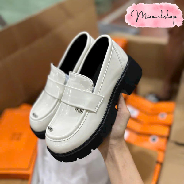 Giày Đốc Nữ Da Bóng Tag Miu nhỏ đi êm chân LOẠI 1 FULL HỘP