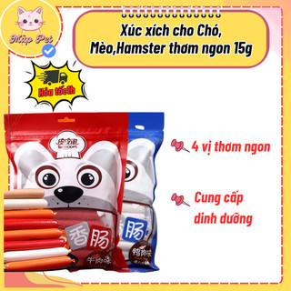 Xúc xích cho chó mèo hamster 15g , nhiều vị lựa chọn - Dreampet