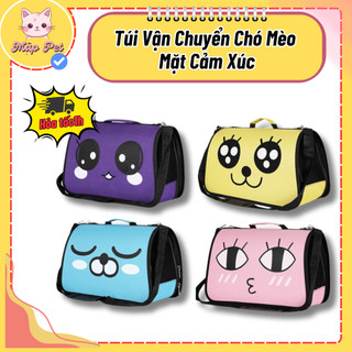 Túi Vận Chuyển Chó Mèo Mặt Cảm Xúc - Túi Đựng Chó Mèo Giá Rẻ - Nhiều Màu Đủ Size
