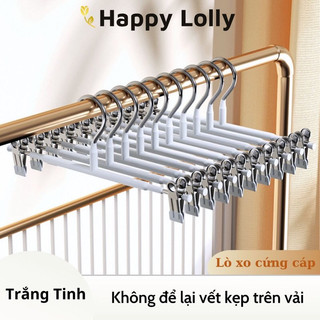 sét 10 kẹp quần áo chất liệ ilox bọc nhựa không nhăn vải