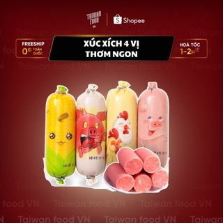 XÚC XÍCH ĂN LIỀN 4 VỊ { TAIWAN FOOD VN } ĐỒ ĂN VẶT TRUNG