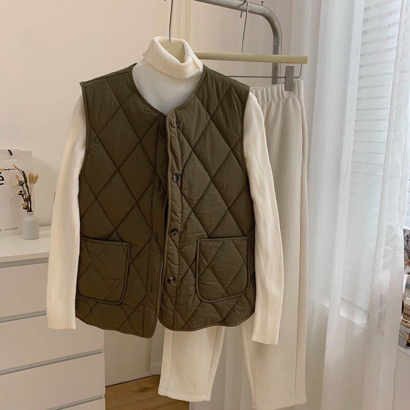 Áo Gile phao trầm trám siêu nhẹ