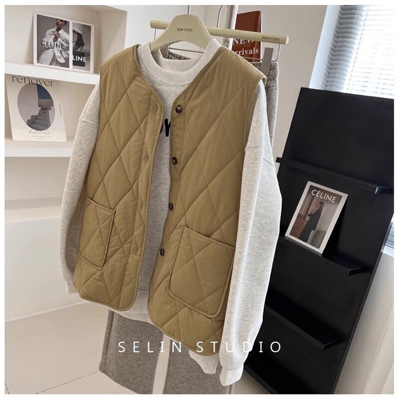 Áo Gile phao trầm trám siêu nhẹ