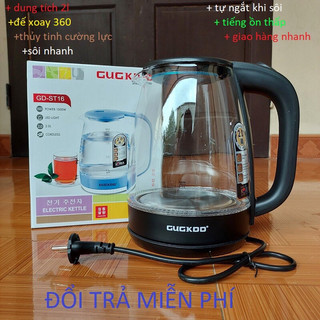 Ấm siêu tốc cuckoo st16 thuỷ tinh cao cấp có đèn