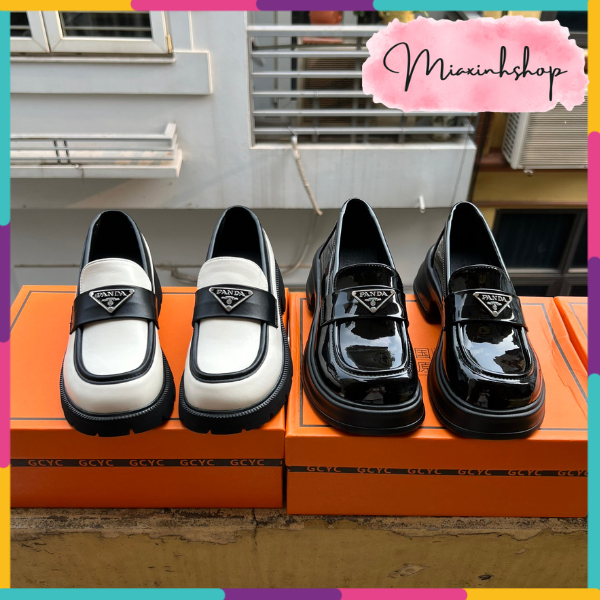 Giày đốc nữ PANDA giày da đế đúc 5P 3 màu LOẠI 1 FULL HỘP siêu nhẹ