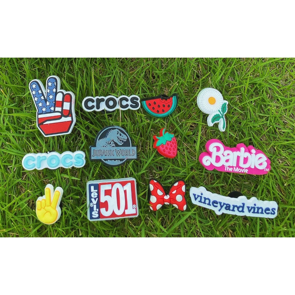 Sticker Jibbitz Crocs Chính Hãng, Hình Charm Gắn Trang Trí Giày Dép Crocs Hoạt Hình Xinh Xắn