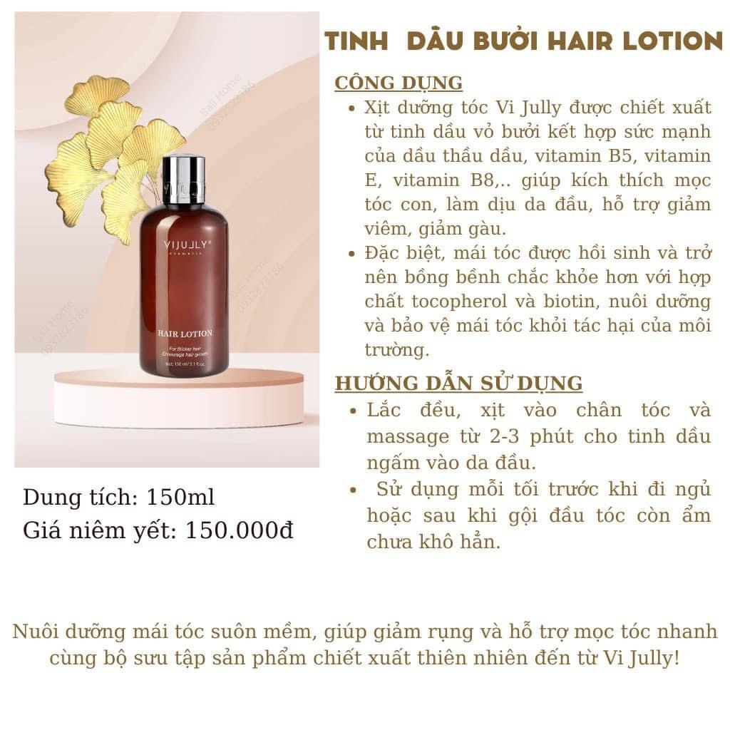 Xịt Mọc Tóc Tinh Dầu Bưởi VIJULLY Chai 150 Ml - VIJULLY Xịt Bưởi Chai 150 ML [ Hàng Chính Hãng ]