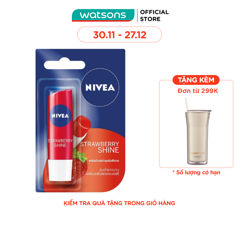 Son Dưỡng Ẩm Dâu Tây Nivea 4.8g