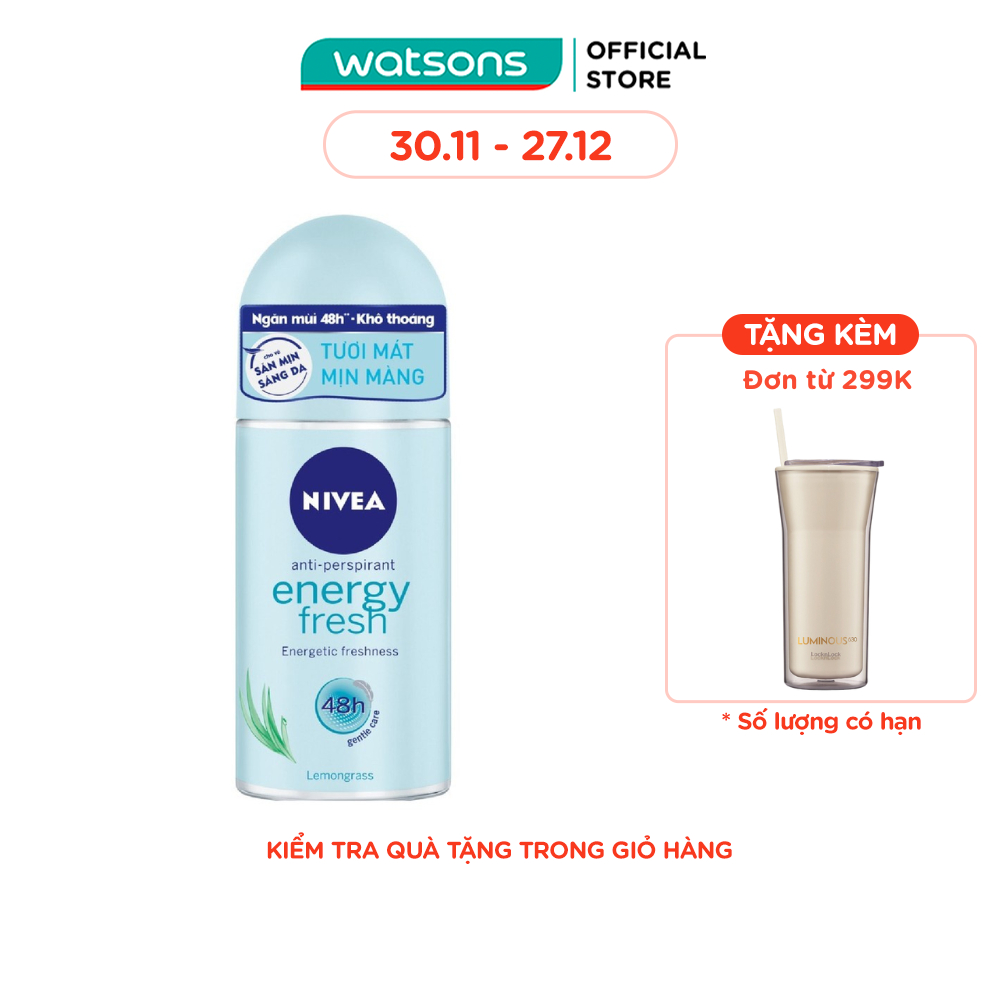 Lăn Ngăn Mùi Nữ Tươi Mát Nivea 50ml