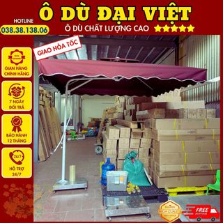 Ô dù lệch tâm mái vuông 2m5 x 2m5 ô dù đại việt