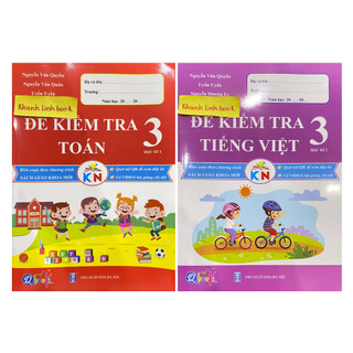Sách - Combo đề kiểm tra toán + tiếng việt 3 học kì 2
