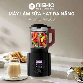 Máy làm sữa hạt Xay Nấu Đa Năng 800W nhuyễn mịn không cần lọc bã Mishio - Hàng Chính Hãng