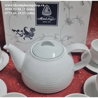 Bình pha trà gốm sứ minh long 1.1l - bình pha trà sứ minh long 1.1l