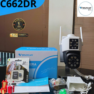 Camera wifi vstarcam 2 màn hình c662dr