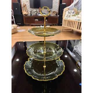 Khay đựng bánh kẹo trang trí ngày Tết bằng nhựa hình lá sen đám cưới nhà hàng khách sạn