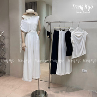 Quần Suông Quần Ống Rộng Trang Kyo Quần Suông Không Cúc Dáng Dài Chuẩn Form Quần Tây Công Sở QBB2963