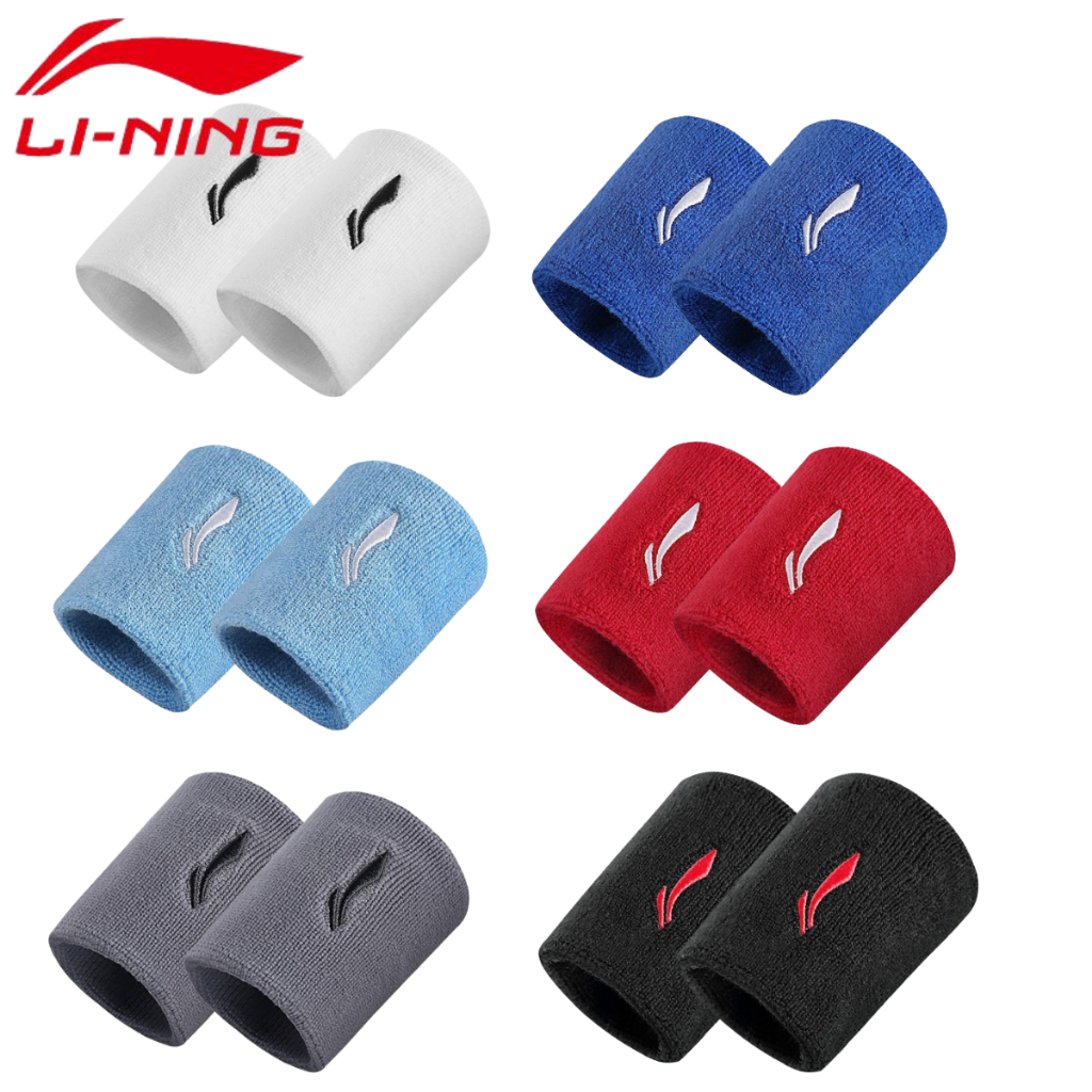 Băng bảo vệ cổ tay LI-NING chính hãng thấm mồ hôi, băng cổ tay cầu lông/Tenis dụng cụ thể thao gym yoga Mã  LDEP970
