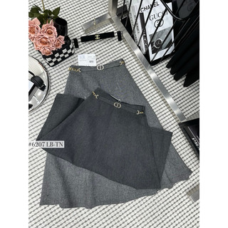 Chân váy dạ dáng xoè đai CD dài 80cm