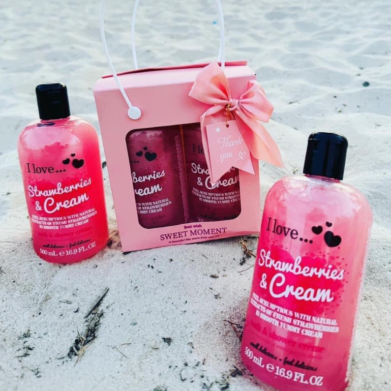 Sữa tắm I LOVE Hương thơm trái cây tự nhiên Hàng UK 500ml