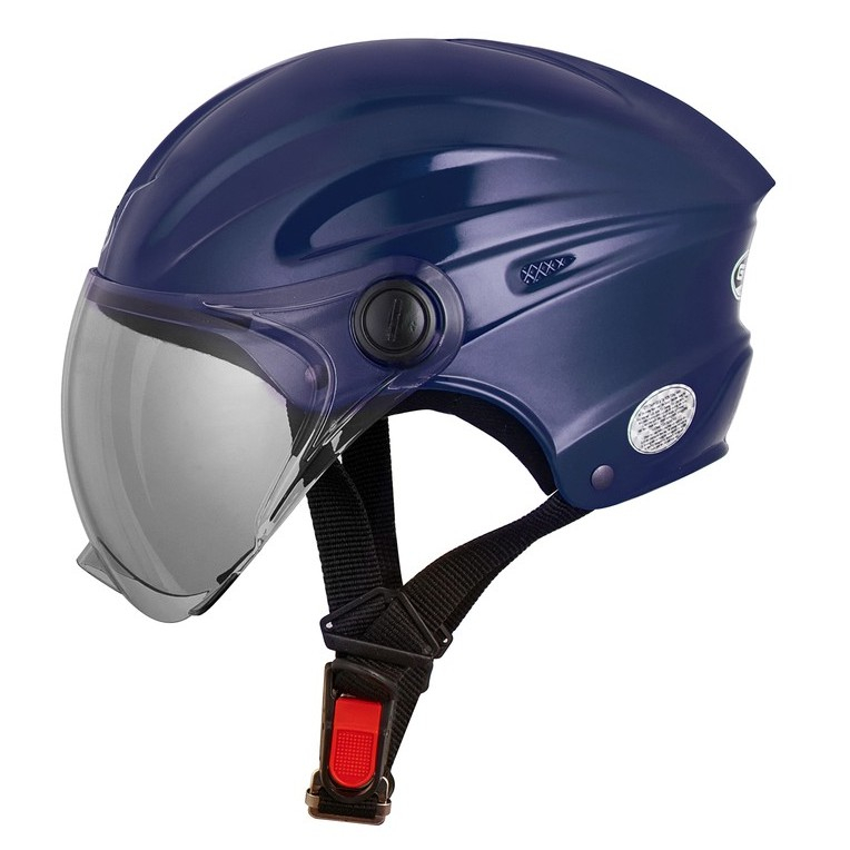 Mũ bảo hiểm nửa đầu có kính GRO HELMET st22 kiểu dáng thể thao cho nam nữ