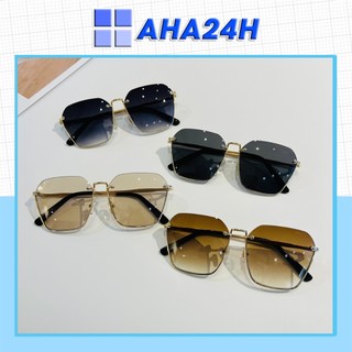 KÍNH MÁT NỮ XI ỐC MIU MIU FORM NỬA GỌNG SANG CHẢNH 585 AH986