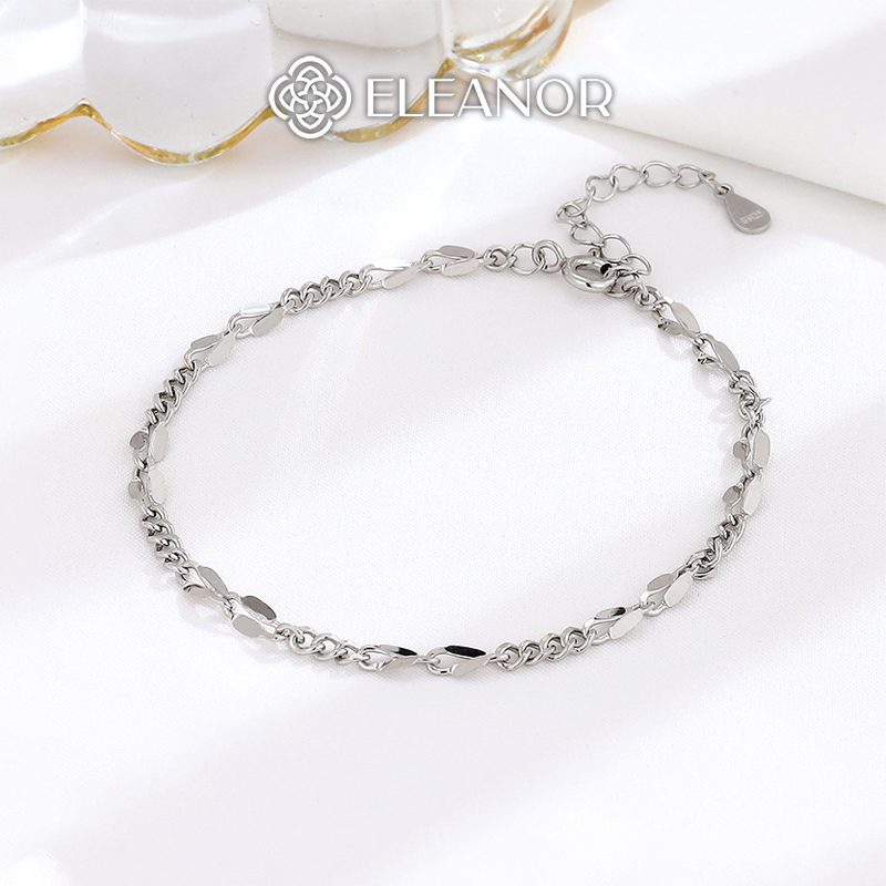 Vòng tay nữ bạc 925 Eleanor Accessories thiết kế mắt xích phụ kiện trang sức 6763