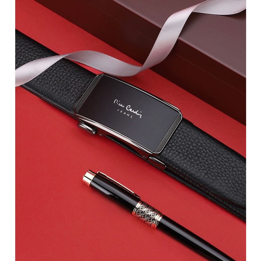 Combo ví da và thắt lưng Pierre Cardin cao cấp hộp gỗ săn sale hãng BLACK FRIDAY