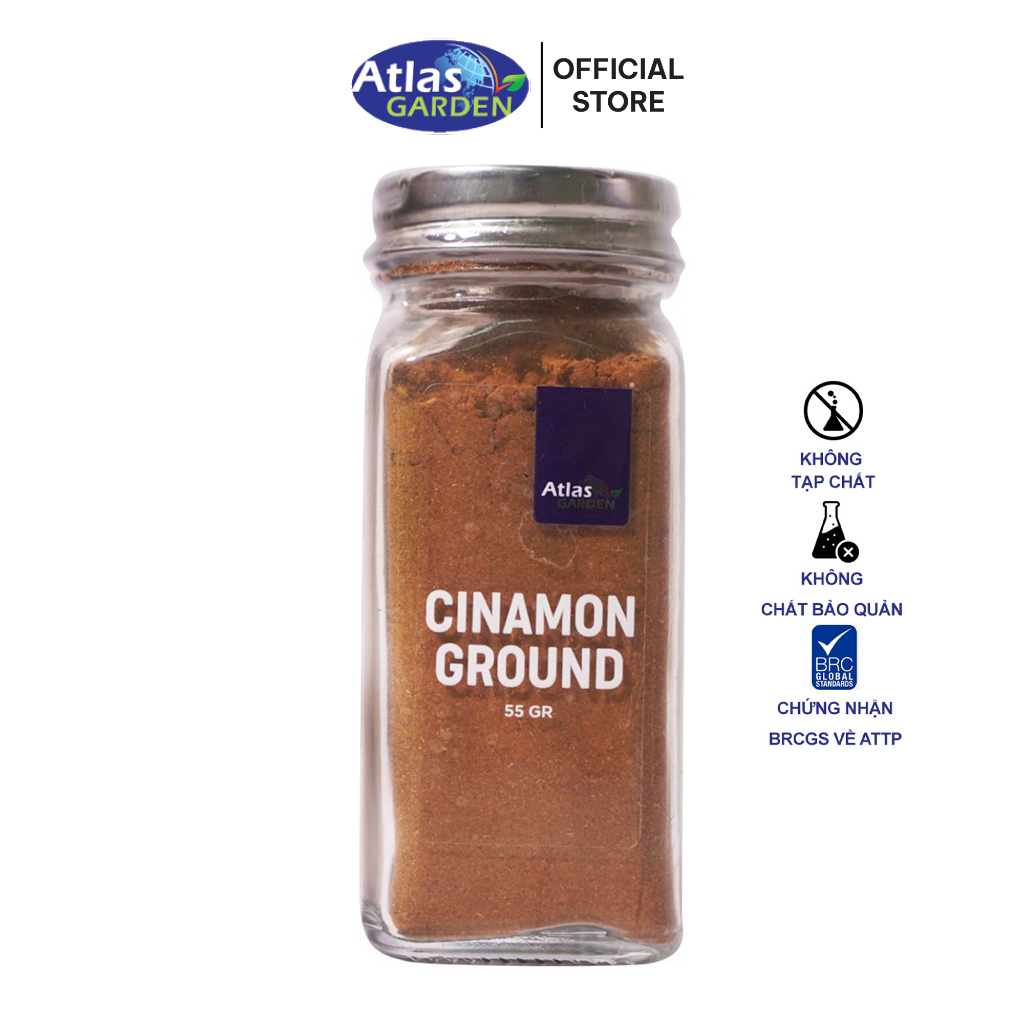 Gia Vị Bột quế Atlas Garden 55g Cinnamon Ground