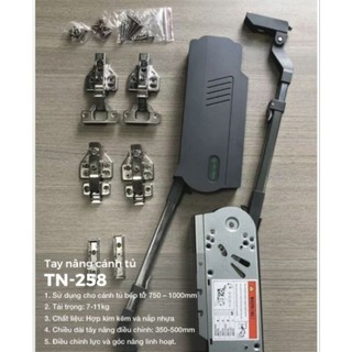 Tay nâng 2 cánh tủ bếp, tay nâng tủ bếp giống blum