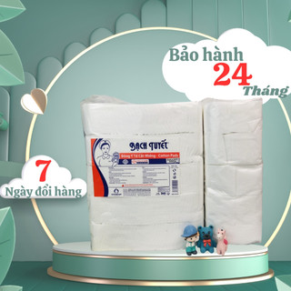 Bông tẩy trang bạch tuyết,Bông bạch tuyết cắt sẵn, bông y tế bạch tuyết 0.5kg