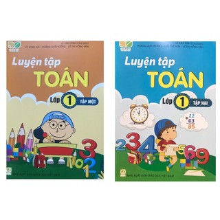 Sách luyện tập toán lớp 1 combo tập 1 + tập 2 - minh khôi vpp