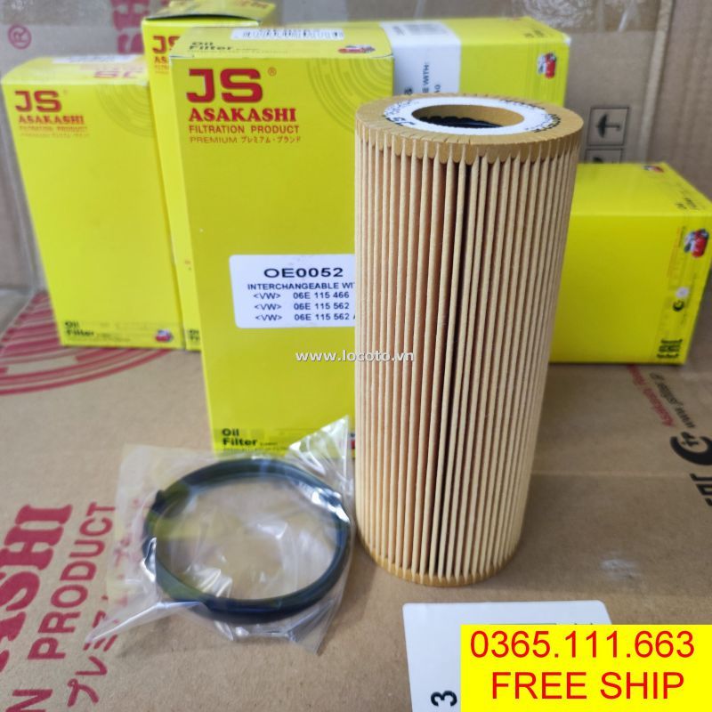 Lọc nhớt Porsche Cayene S 2011-2018 JS ASAKASHI