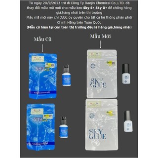 Keo nối mi Sky D+, Sky S+ (Keo Đen)  Sky TS (Trong Suốt)_Chính Hãng Hàn Quốc_tạo fan_THÚY HÀ