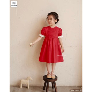 [NEW ARRIVAL] ĐẦM ĐỎ BÉ GÁI PASTEL VÁY PHỒNG